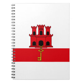 Flagge von Gibraltar Notizblock