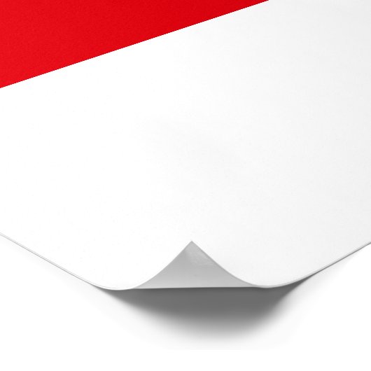 Flagge von Gibraltar Poster (Ecke)