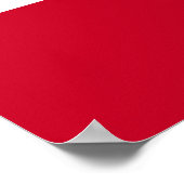 Flagge von Gibraltar Poster (Ecke)