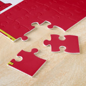 Flagge von Gibraltar Puzzle (Seite)