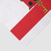 Flagge von Gibraltar Seidenpapier (Ausschnitt)