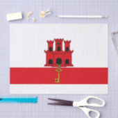 Flagge von Gibraltar Seidenpapier (Handwerk)