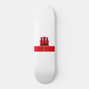 Flagge von Gibraltar Skateboard
