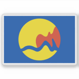 Flagge von Grand Rapids, Michigan, USA Aufkleber