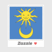 Flagge von Grandson, Schweiz Aufkleber (Blatt)