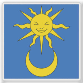 Flagge von Grandson, Schweiz Aufkleber