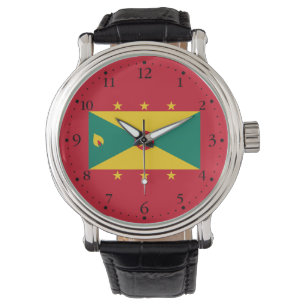 Flagge von Grenada Armbanduhr