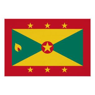 Flagge von Grenada Poster