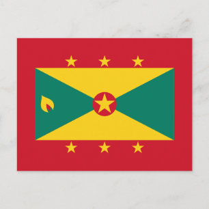Flagge von Grenada Postkarte