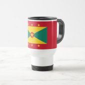 Flagge von Grenada Reisebecher (VorderseiteRechts)