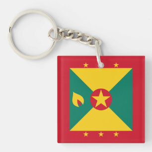 Flagge von Grenada Schlüsselanhänger