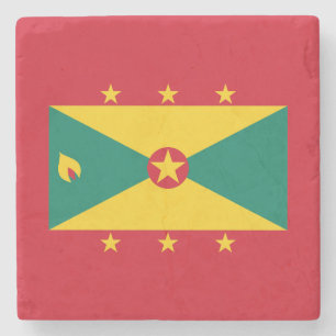 Flagge von Grenada Steinuntersetzer