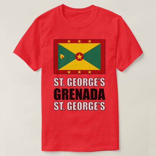 Flagge von Grenada T-Shirt (Design vorne)