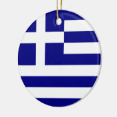 Flagge von Griechenland Keramik Ornament (Links)