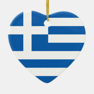 Flagge von Griechenland Keramikornament