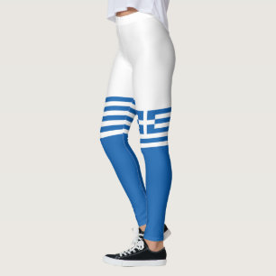 Flagge von Griechenland-Leggings Leggings
