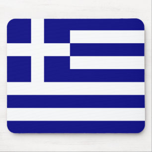 Flagge von Griechenland Mousepad