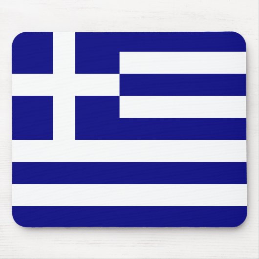Flagge von Griechenland Mousepad (Vorne)