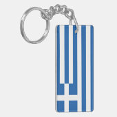 Flagge von Griechenland Schlüsselanhänger (Vorderseite links)