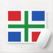 Flagge von Groningen (Provinz) Mousepad (Mit Mouse)
