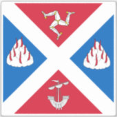 Flagge von Großer Bernera Aufkleber (Vorderseite)