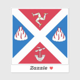 Flagge von Großer Bernera Aufkleber