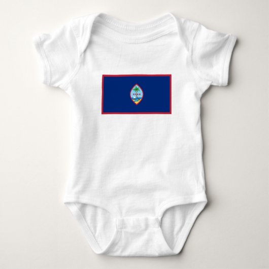 Flagge von Guam Baby Strampler (Vorderseite)