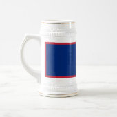 Flagge von Guam Bierglas (Links)