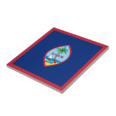 Flagge von Guam Fliese (Seite)