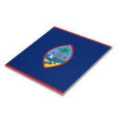 Flagge von Guam Fliese (Seite)