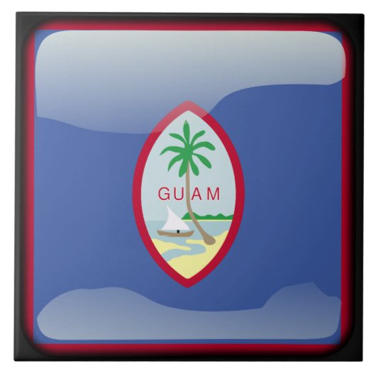 Flagge von Guam Fliese (Vorderseite)