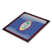 Flagge von Guam Fliese (Seite)