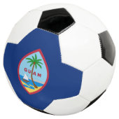Flagge von Guam Fußball (Dreiviertel)