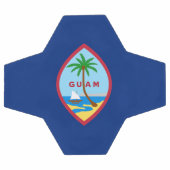 Flagge von Guam Fußball (Flach)