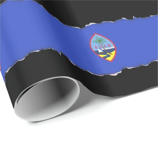 Flagge von Guam Geschenkpapier (Rolleneckpunkt)