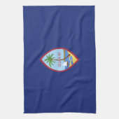 Flagge von Guam Geschirrtuch (Vertikal)