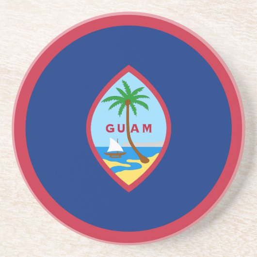 Flagge von Guam Getränkeuntersetzer (Vorne)