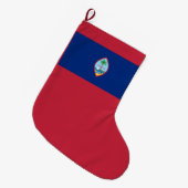 Flagge von Guam Großer Weihnachtsstrumpf (Vorderansicht (hängend))