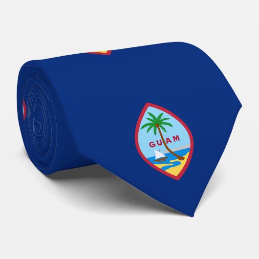 Flagge von Guam Krawatte (Gerollt)