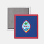 Flagge von Guam Magnet (Vorderseite/Rückseite)