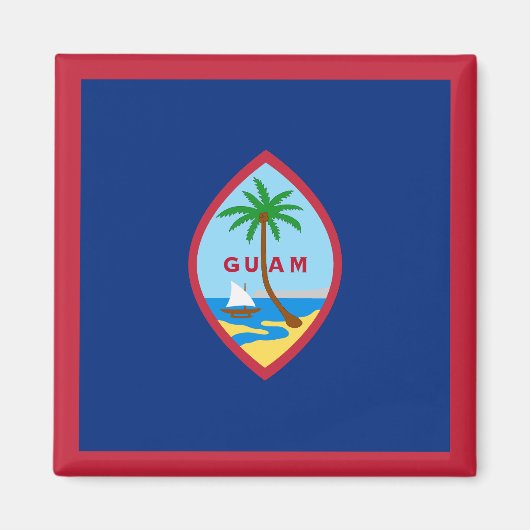 Flagge von Guam Magnet (Vorne)