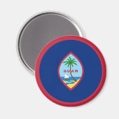 Flagge von Guam Magnet (Vorderseite/Rückseite)