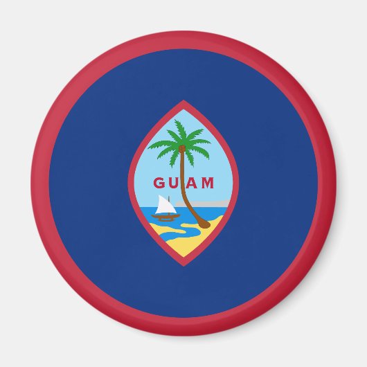 Flagge von Guam Magnet (Vorne)