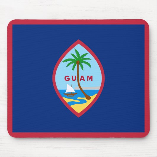 Flagge von Guam Mousepad (Vorne)