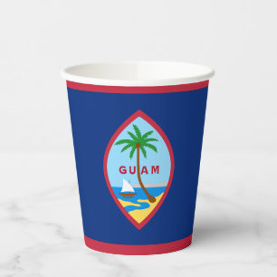 Flagge von Guam Pappbecher