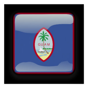 Flagge von Guam Poster