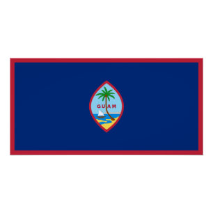 Flagge von Guam Poster