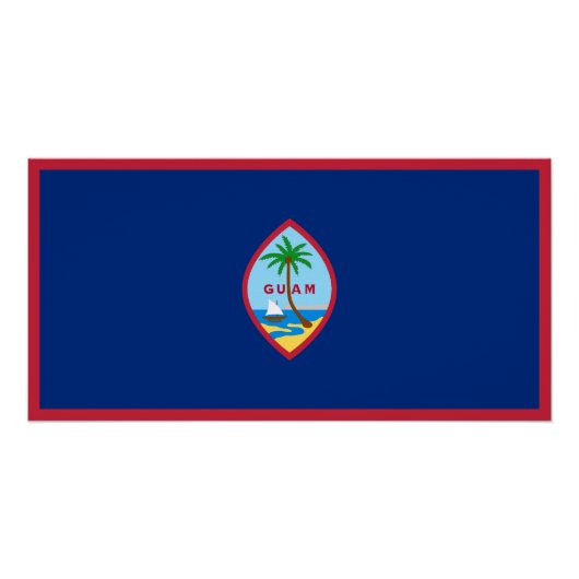 Flagge von Guam Poster (Vorderseite)