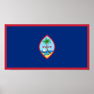 Flagge von Guam Poster