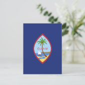 Flagge von Guam Postkarte (Stehend Vorderseite)